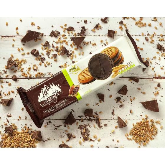 Mongolian whole grain chocolate biscuits