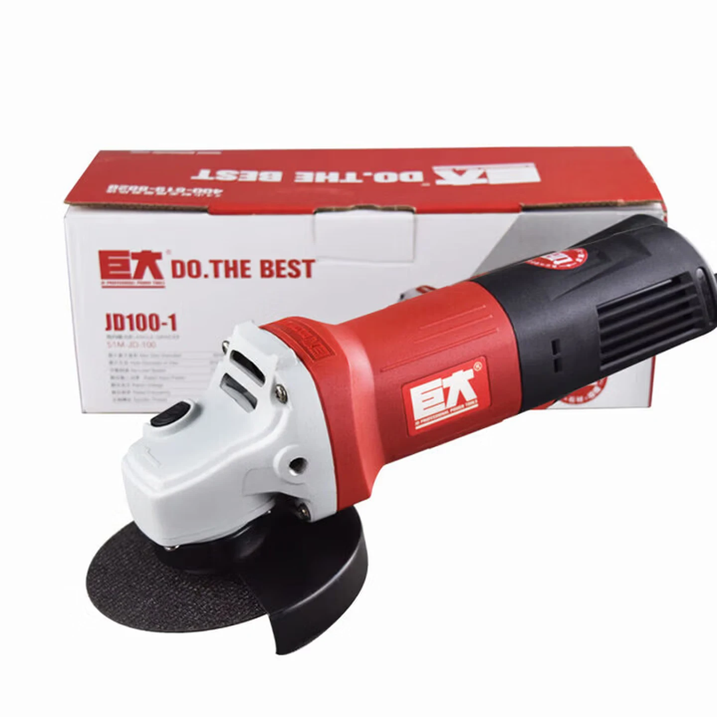 Industrial Angle Grinder 750W, Model AG750-100B, Side Switch, Polishing and Cutting Tool