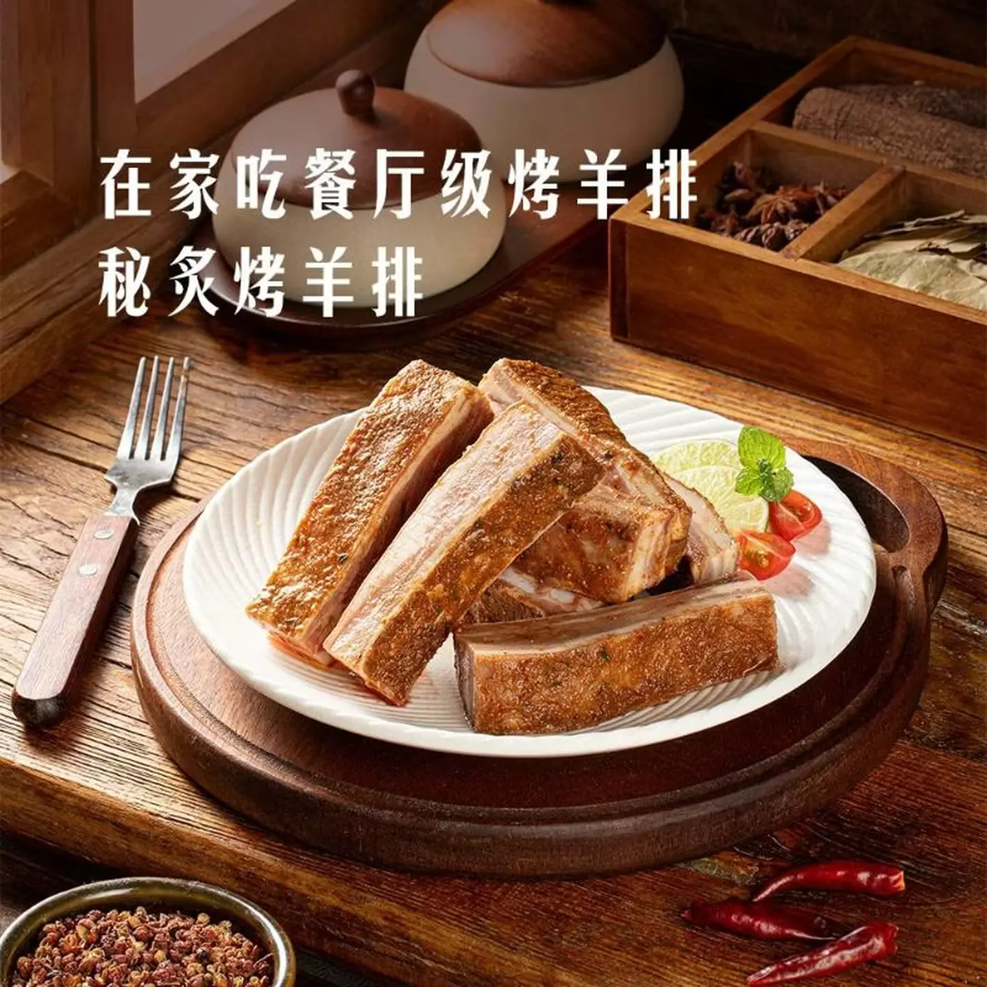 Secret Marinade Roasted Lamb Ribs, 1kg