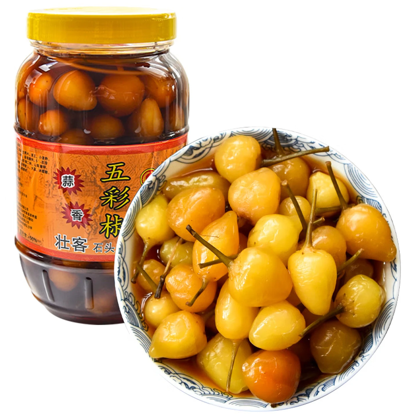 Zhuangke Garlic-Flavored Pickled Chili Peppers, Guangxi Specialty, 908g