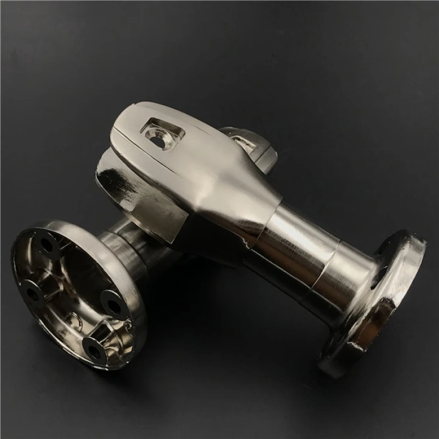 SMVP Stainless Steel Support Leg Base Bracket for Toilet Partitions, Fits 12–18mm Panels