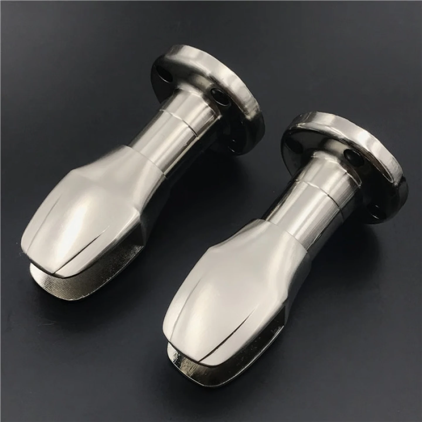 SMVP Stainless Steel Support Leg Base Bracket for Toilet Partitions, Fits 12–18mm Panels